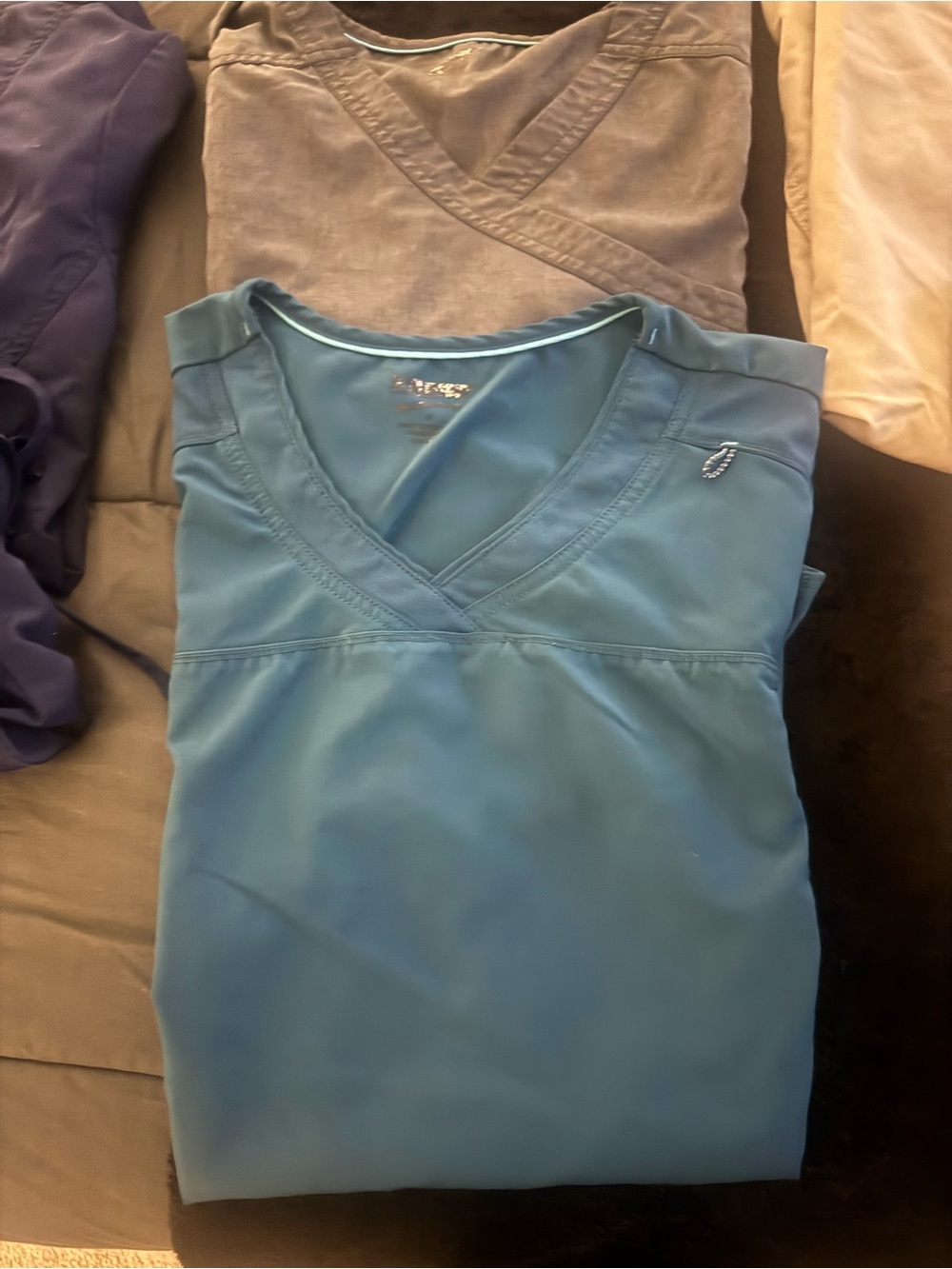 V-Neck Women's Tunic Top in Teal